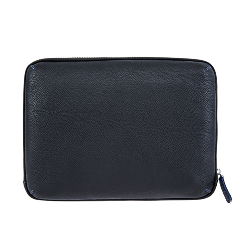 18SG-6831F Soft Litchi Texture Herrväska Läder Handväska Kompakt Handtag Väska Organizer väska för män